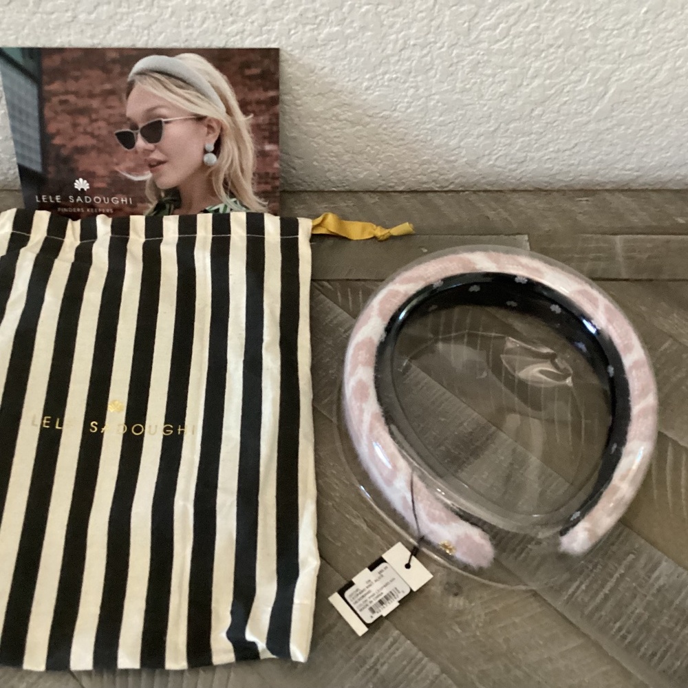 Lele Sadoughi Alice Leopard Print Headband